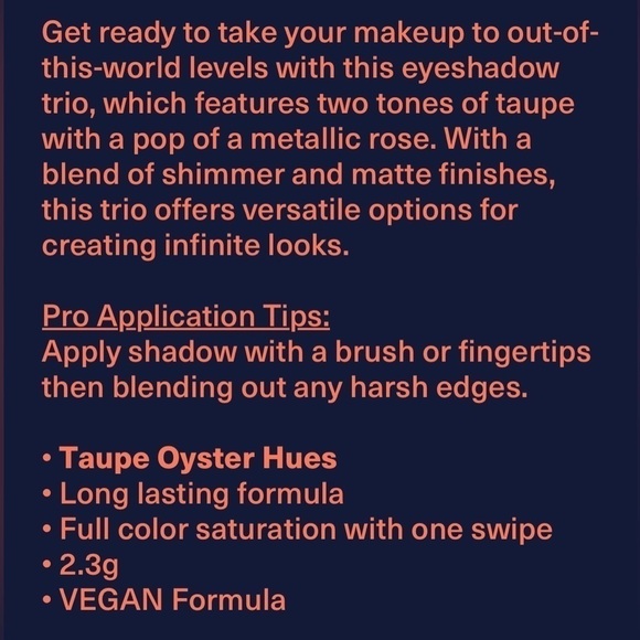 Love + Craft + Beauty OUTTA LIMITS Eyeshadow Trio | NEW | LCB - Picture 5 of 8